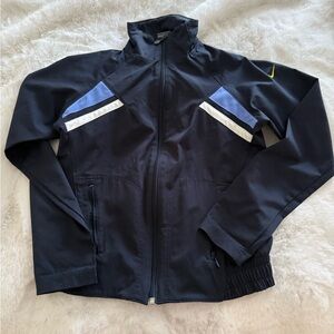 Nike boys blue track jacket with White Accents